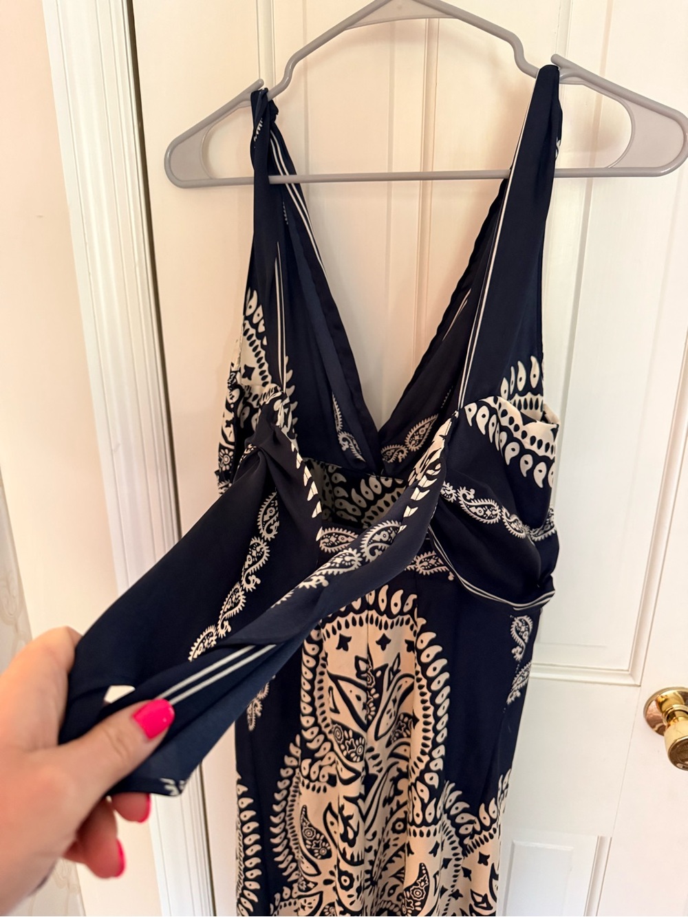 Caroline Constas bandana print maxi dress, size large! great condition! - Picture 5 of 6